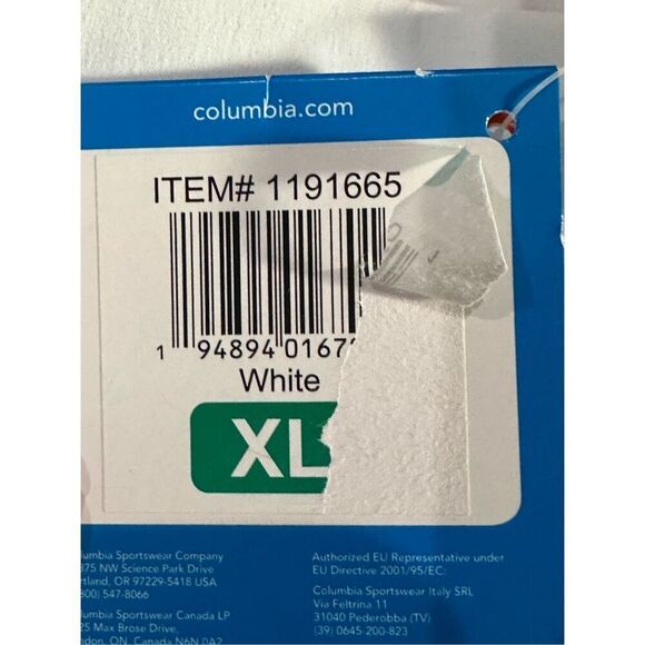 Columbia NWT size XL white skort Jupe short active fit - Picture 11 of 12